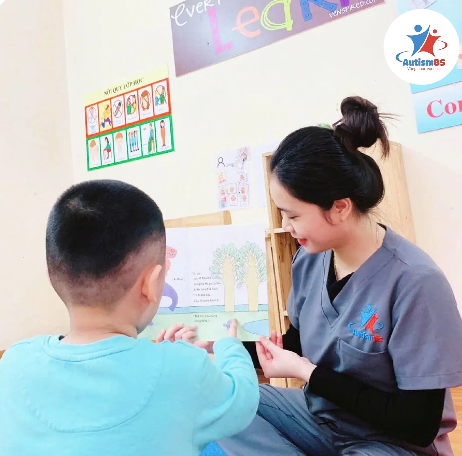 AutismBS xây dựng kế hoạch giáo dục cá nhân hoá cụ thể, chi tiết.