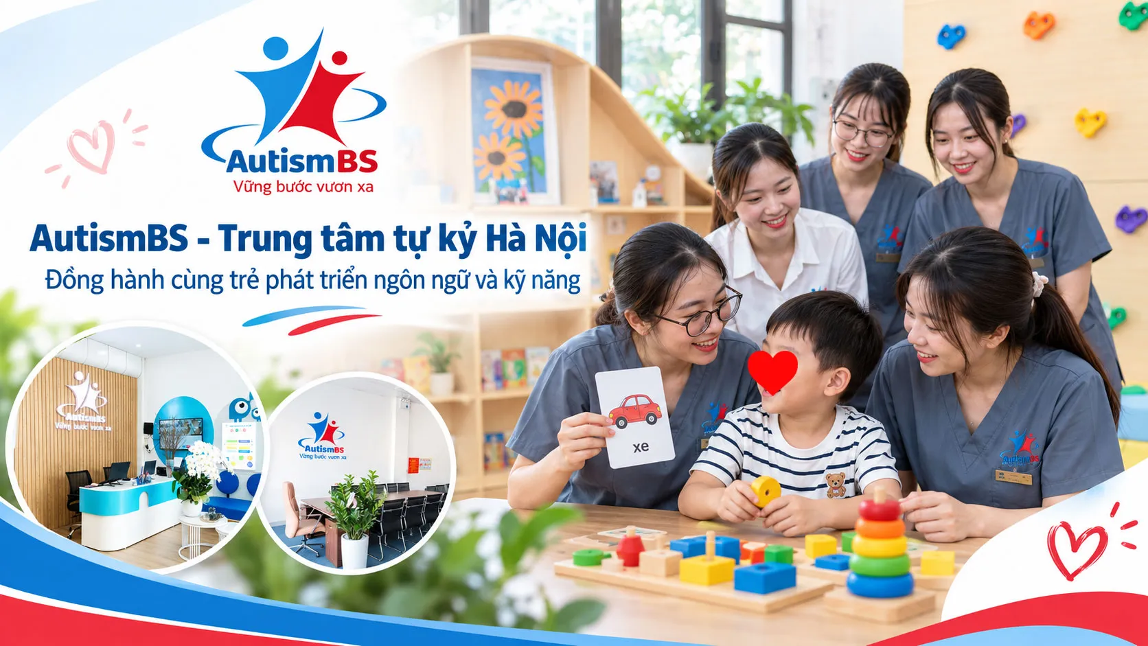 AutismBS - Trung tâm tự kỷ Hà Nội đồng hành cùng trẻ phát triển ngôn ngữ và kỹ năng.