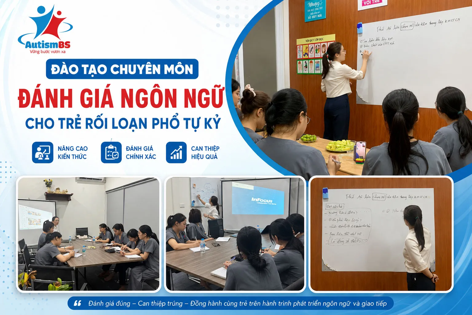 Đào tạo chuyên môn: Đánh giá ngôn ngữ cho trẻ rối loạn phổ tự kỷ.