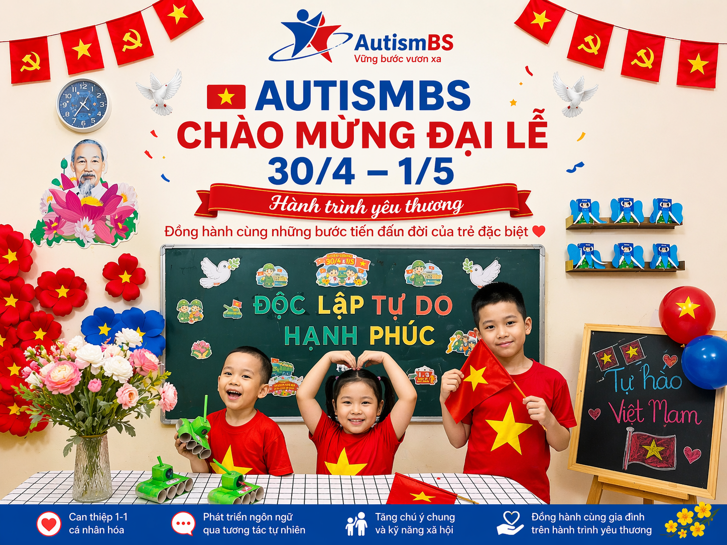 Autismbs chào mừng đại lễ 30/4 - 1/5