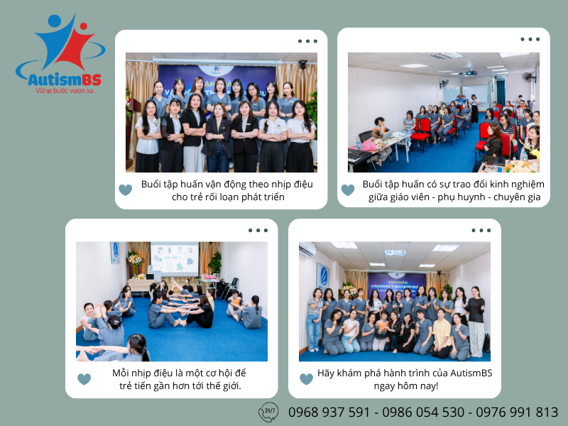 Buổi tập huấn vận động theo nhịp điệu cho trẻ rối loạn phát triển - Nâng cao hiệu quả can thiệp toàn diện