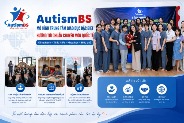 AutismBS - Mô hình trung tâm giáo dục đặc biệt hướng tới chuẩn chuyên môn quốc tế