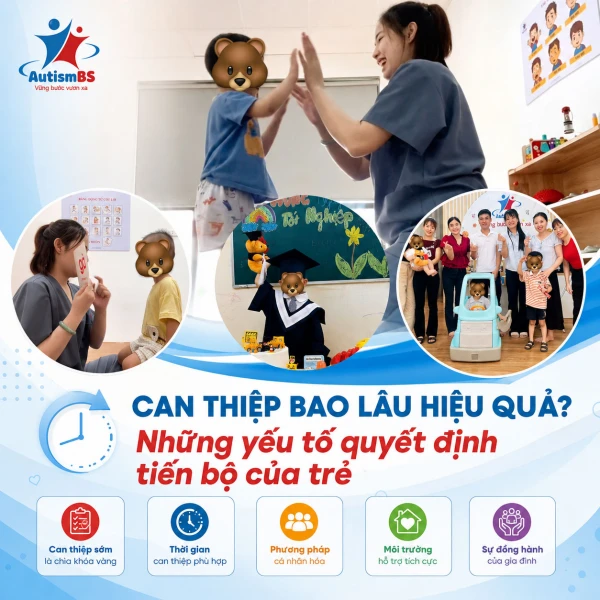 Can thiệp bao lâu hiệu quả? Những yếu tố quyết định tiến bộ của trẻ